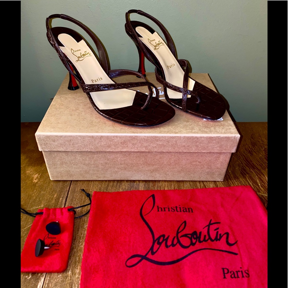 Christian Louboutin Taralita 85 Slingback Thong